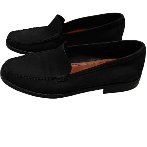 COACH Black Suede Loafers Shoes Women’s Size 7.5 J209 Made in Italy - Picture 4 of 15
